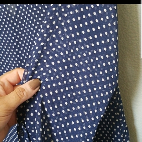 Kirra Office Romantic Retro polka dot top size small - Picture 7 of 9